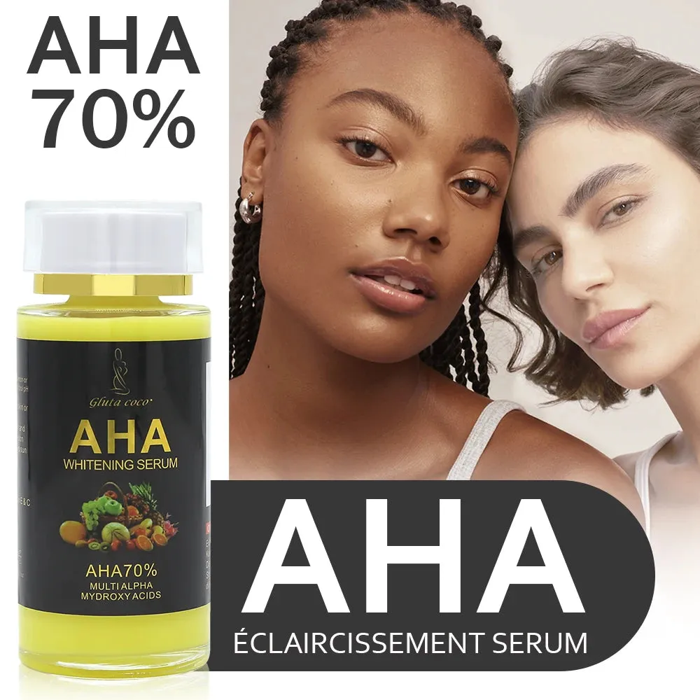 120ml AHA Serum Moisturizing Lightening Skin Tone Exfoliate Reduce Daily Skin Care Essence Lotion for Glowing Skin