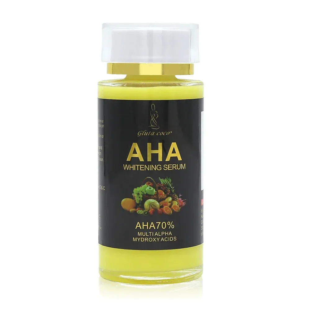 120ml AHA Serum Moisturizing Lightening Skin Tone Exfoliate Reduce Daily Skin Care Essence Lotion for Glowing Skin