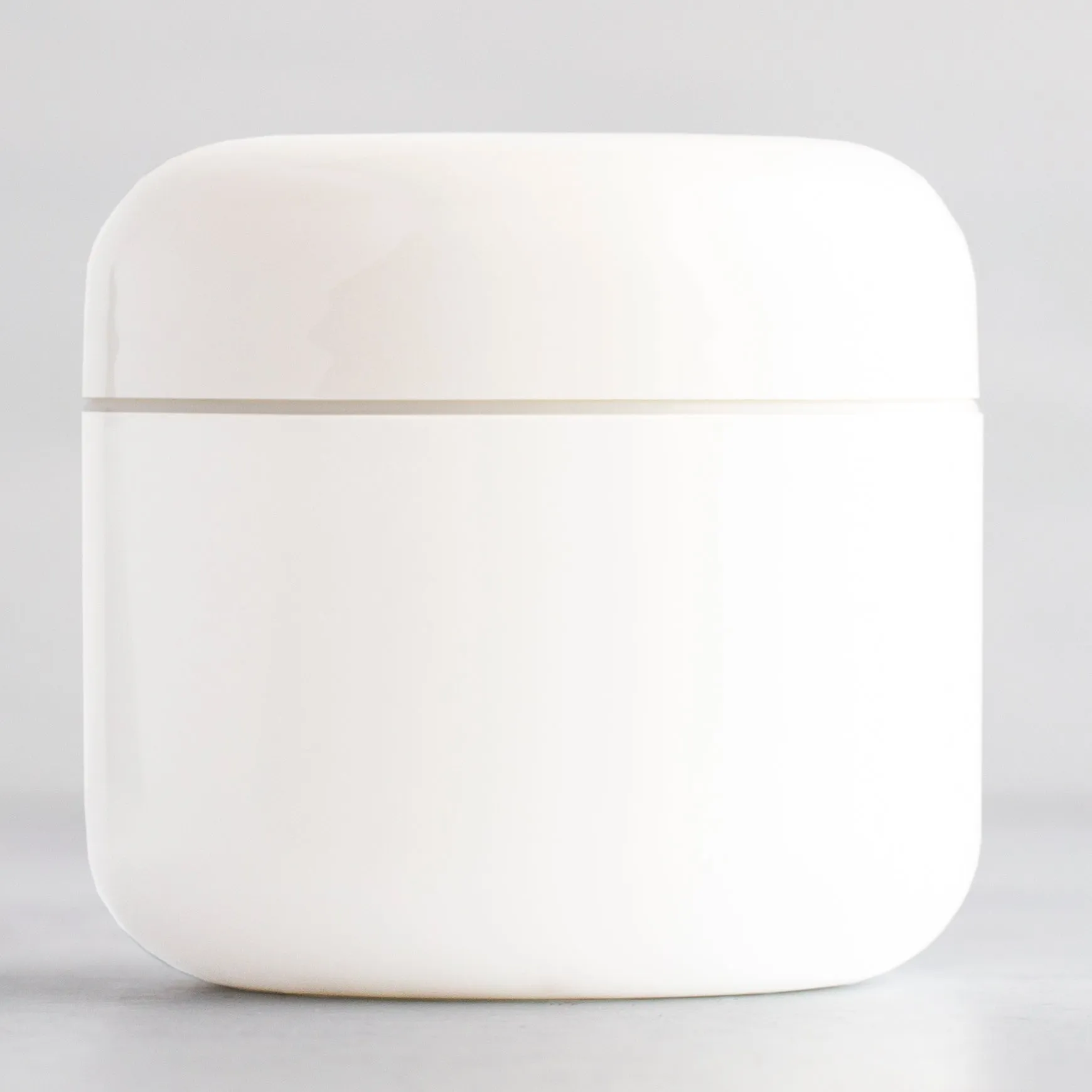 2 oz White Round Base Jar with 58-400 Neck