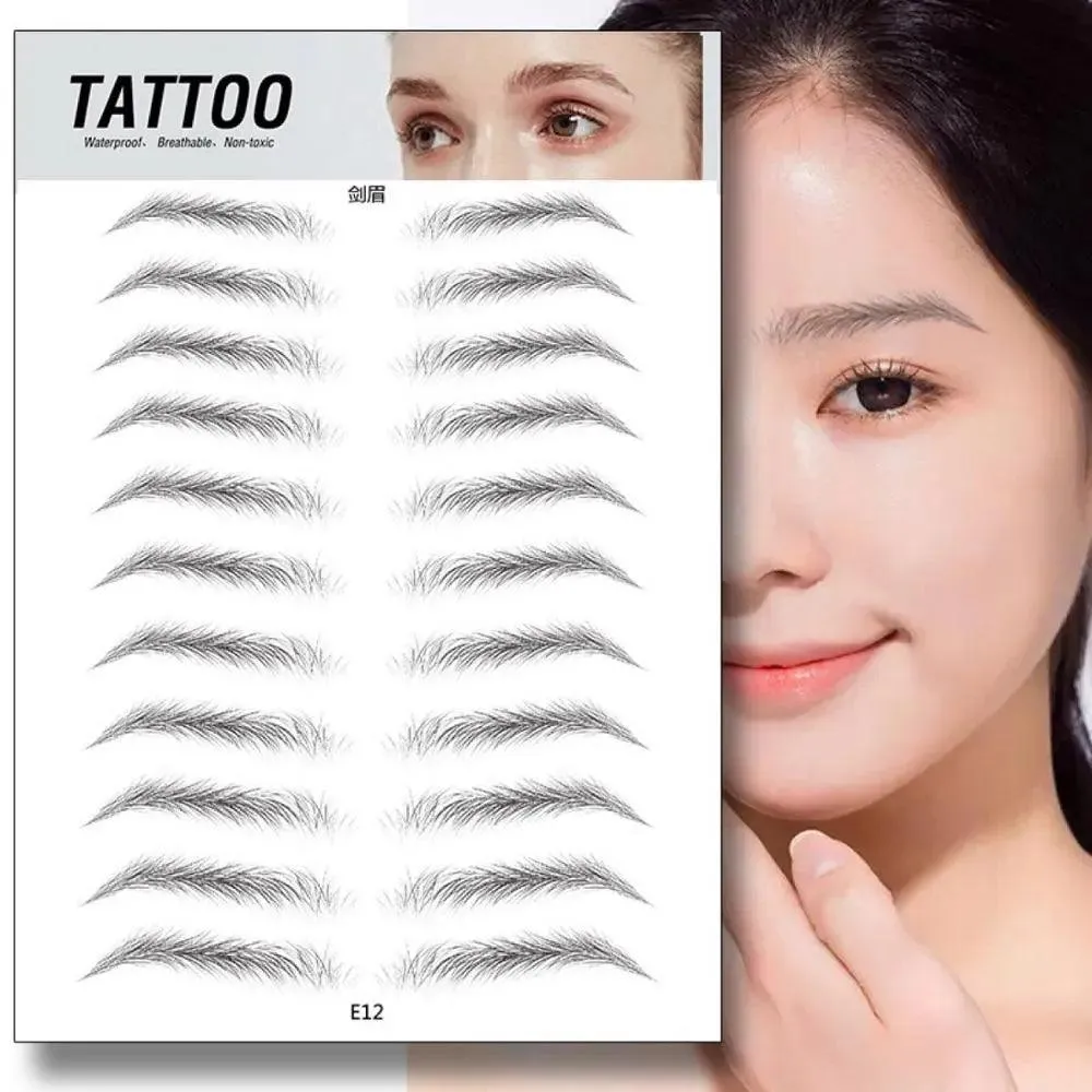 Authentic 4D Hair Eyebrows: Waterproof Tattoo Stickers for Natural Beauty