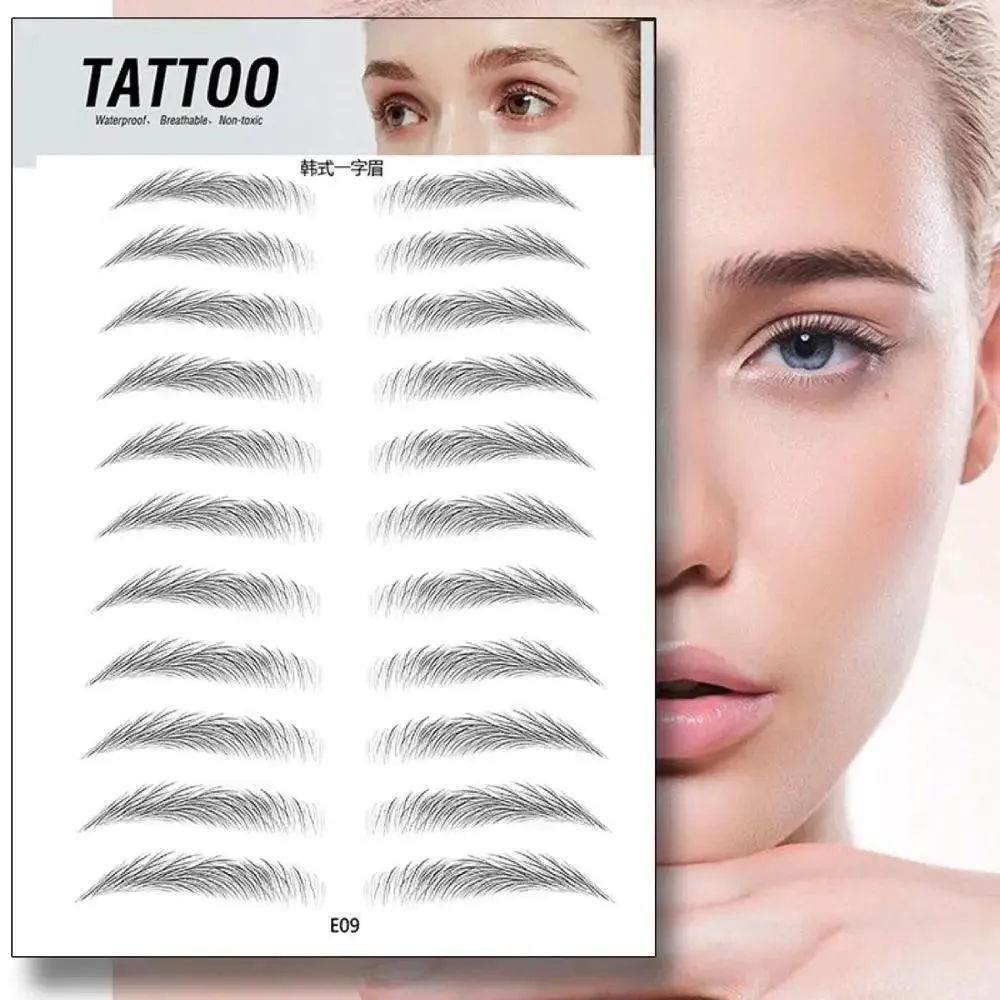 Authentic 4D Hair Eyebrows: Waterproof Tattoo Stickers for Natural Beauty