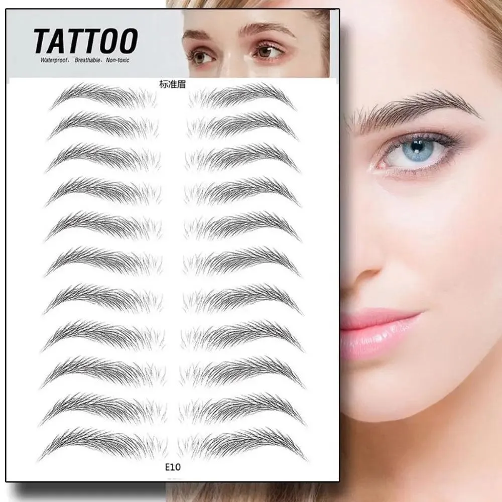 Authentic 4D Hair Eyebrows: Waterproof Tattoo Stickers for Natural Beauty
