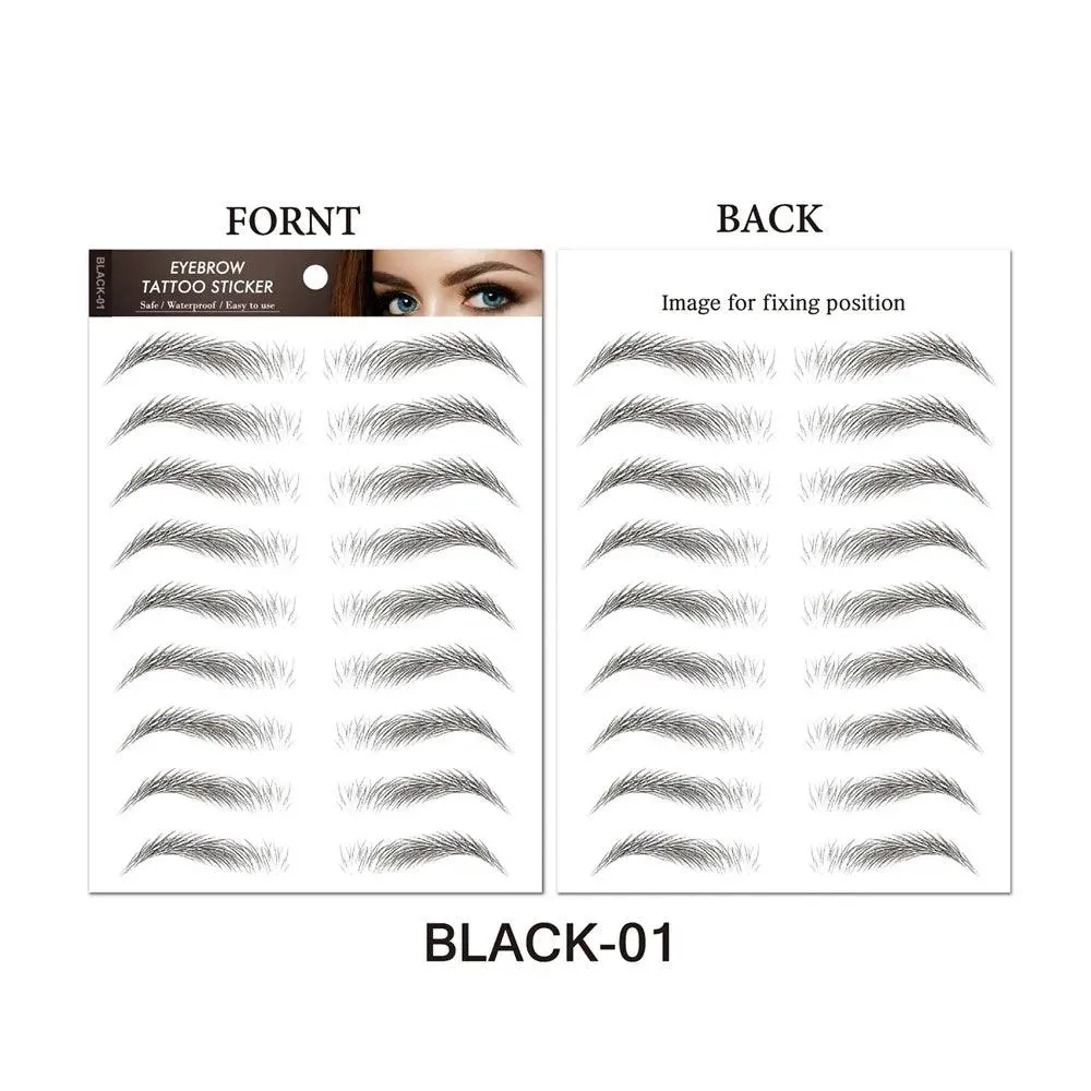 Authentic 4D Hair Eyebrows: Waterproof Tattoo Stickers for Natural Beauty