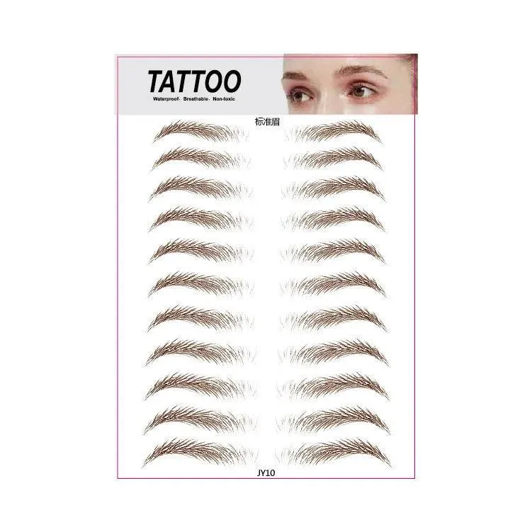 Authentic 4D Hair Eyebrows: Waterproof Tattoo Stickers for Natural Beauty