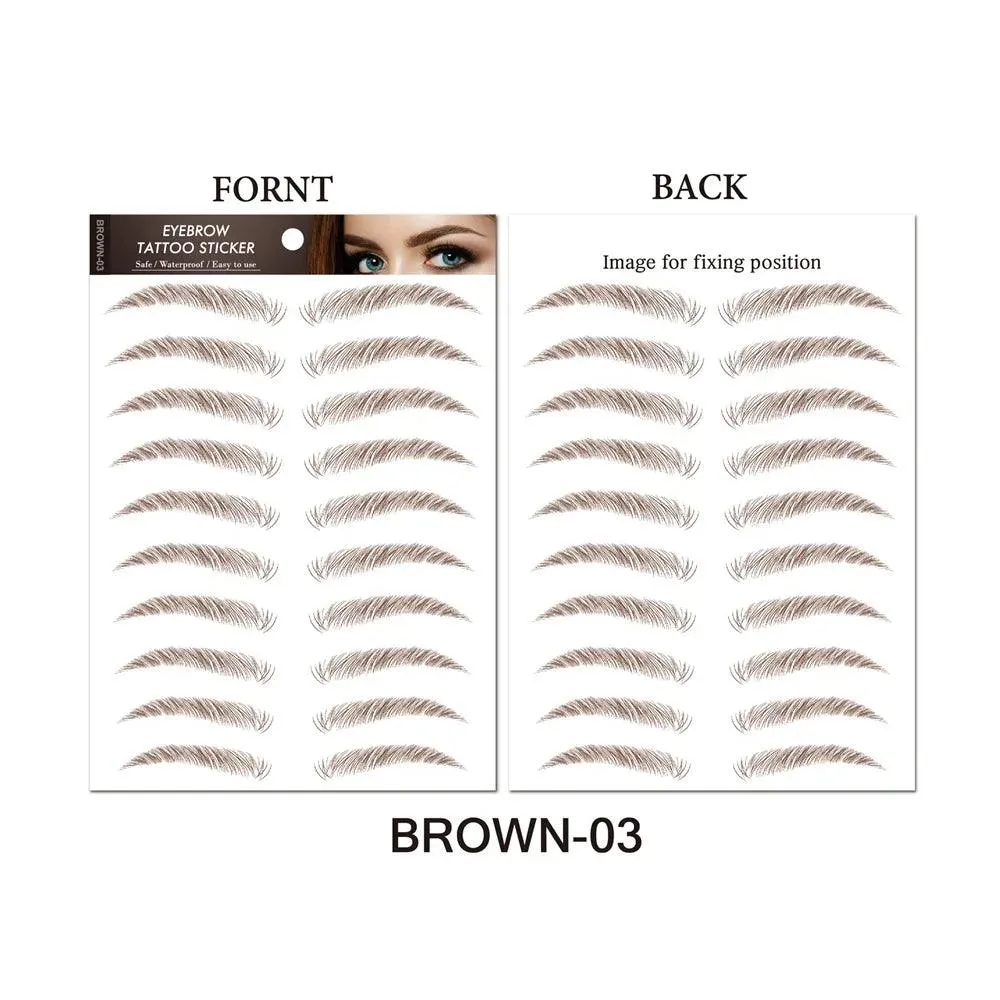 Authentic 4D Hair Eyebrows: Waterproof Tattoo Stickers for Natural Beauty