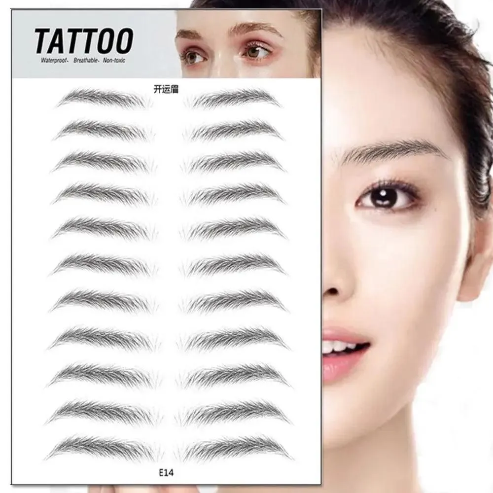Authentic 4D Hair Eyebrows: Waterproof Tattoo Stickers for Natural Beauty