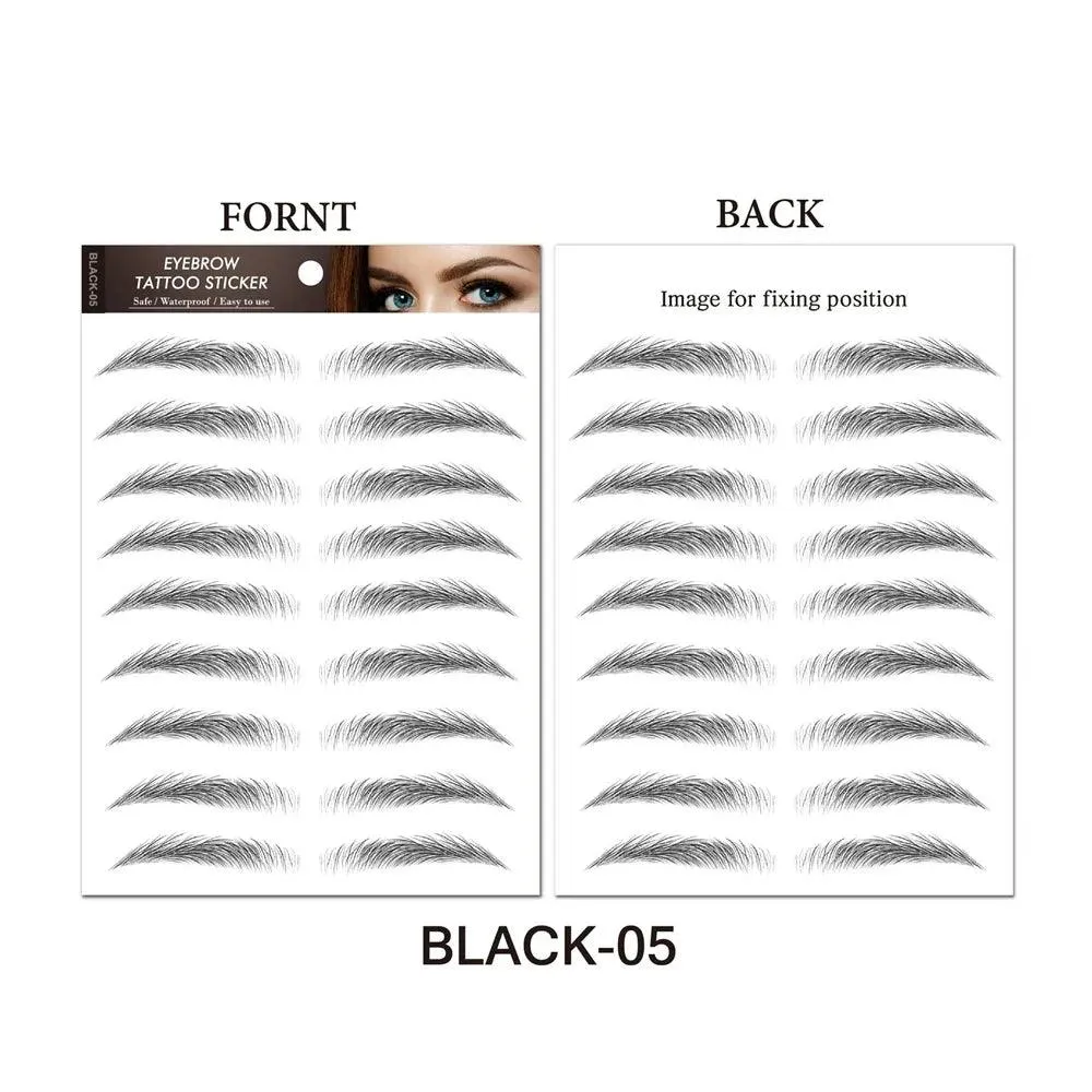 Authentic 4D Hair Eyebrows: Waterproof Tattoo Stickers for Natural Beauty