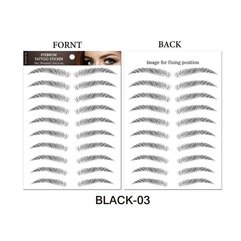 Authentic 4D Hair Eyebrows: Waterproof Tattoo Stickers for Natural Beauty