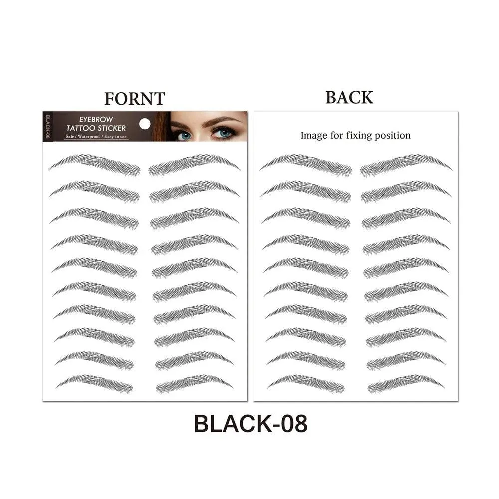 Authentic 4D Hair Eyebrows: Waterproof Tattoo Stickers for Natural Beauty