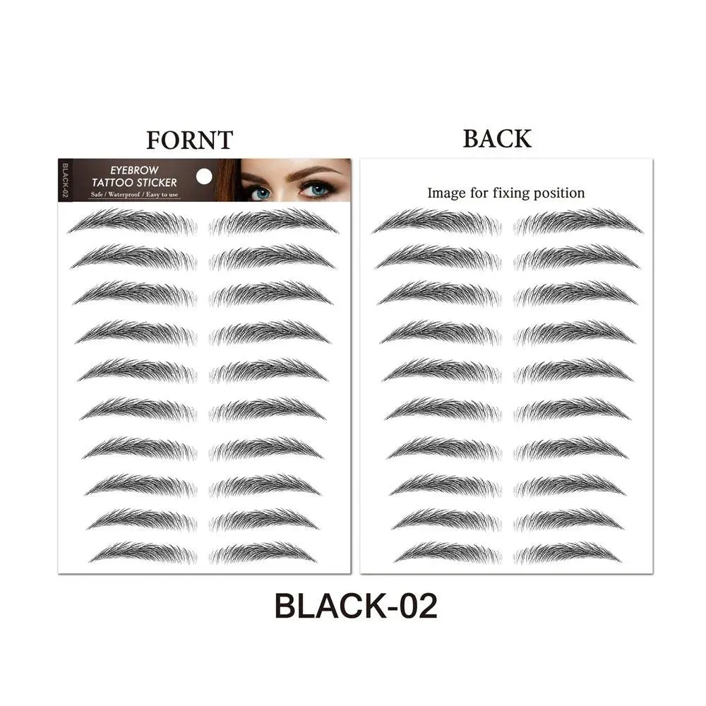 Authentic 4D Hair Eyebrows: Waterproof Tattoo Stickers for Natural Beauty