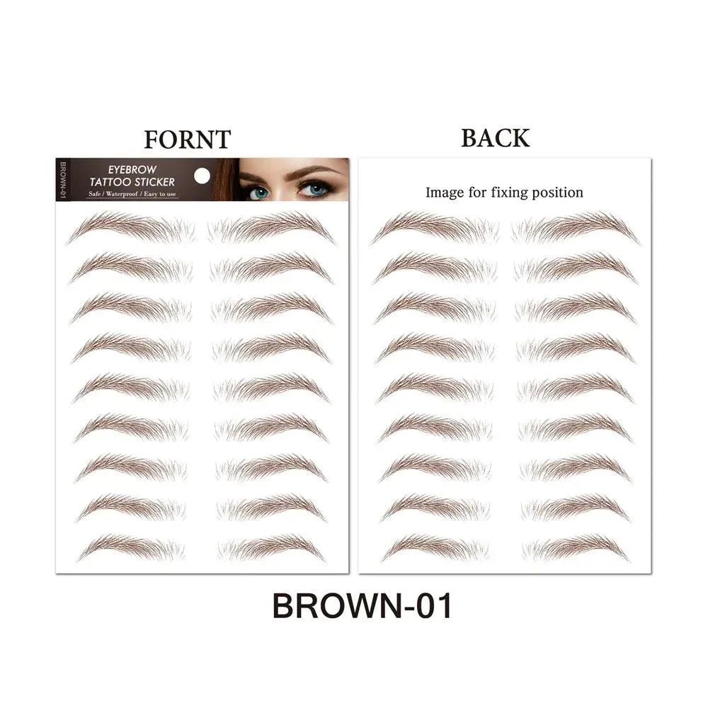 Authentic 4D Hair Eyebrows: Waterproof Tattoo Stickers for Natural Beauty