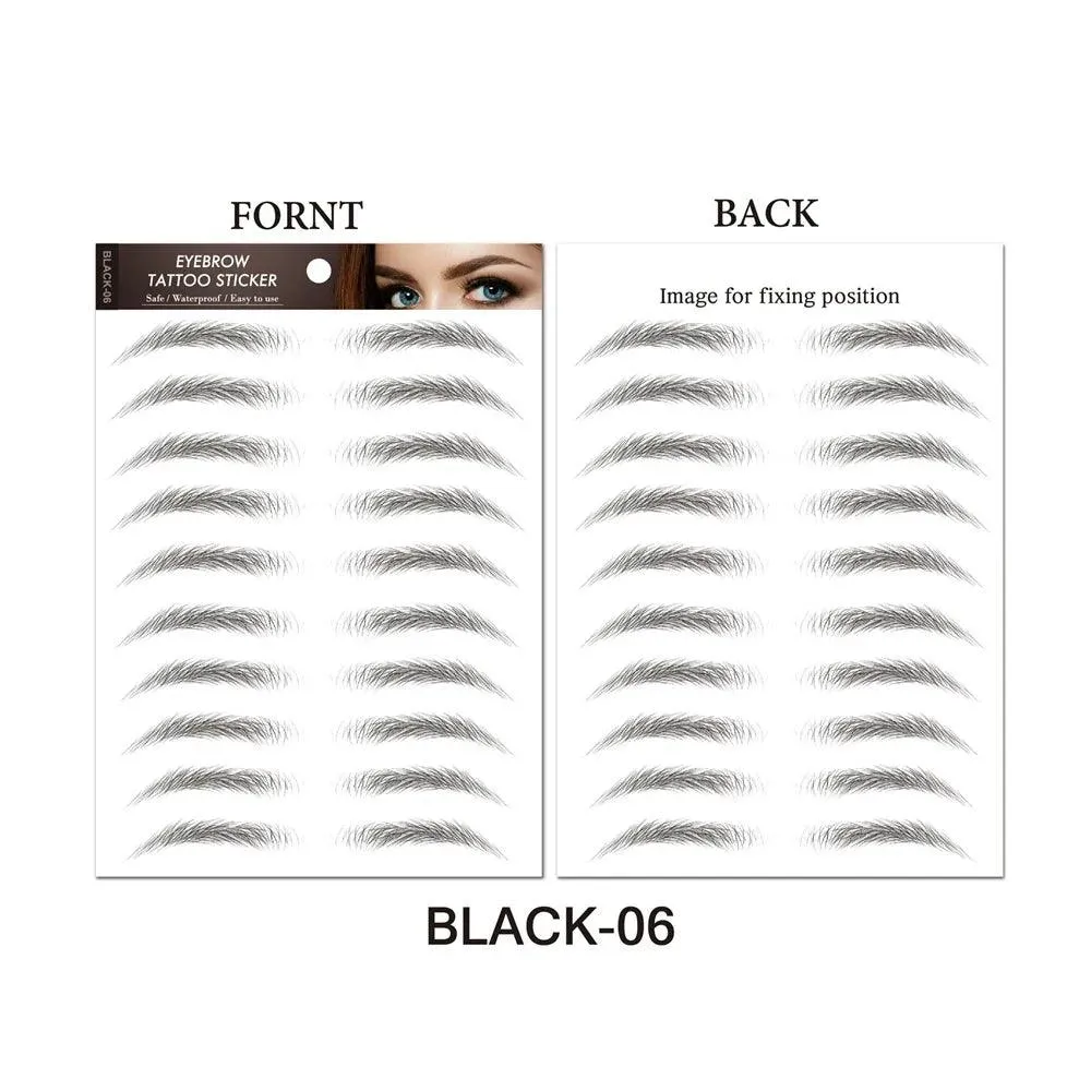 Authentic 4D Hair Eyebrows: Waterproof Tattoo Stickers for Natural Beauty