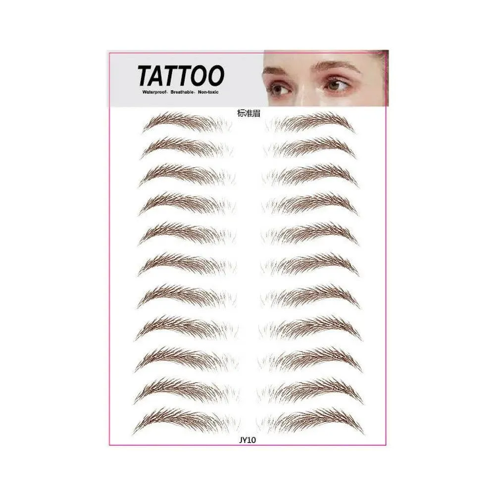 Authentic 4D Hair Eyebrows: Waterproof Tattoo Stickers for Natural Beauty