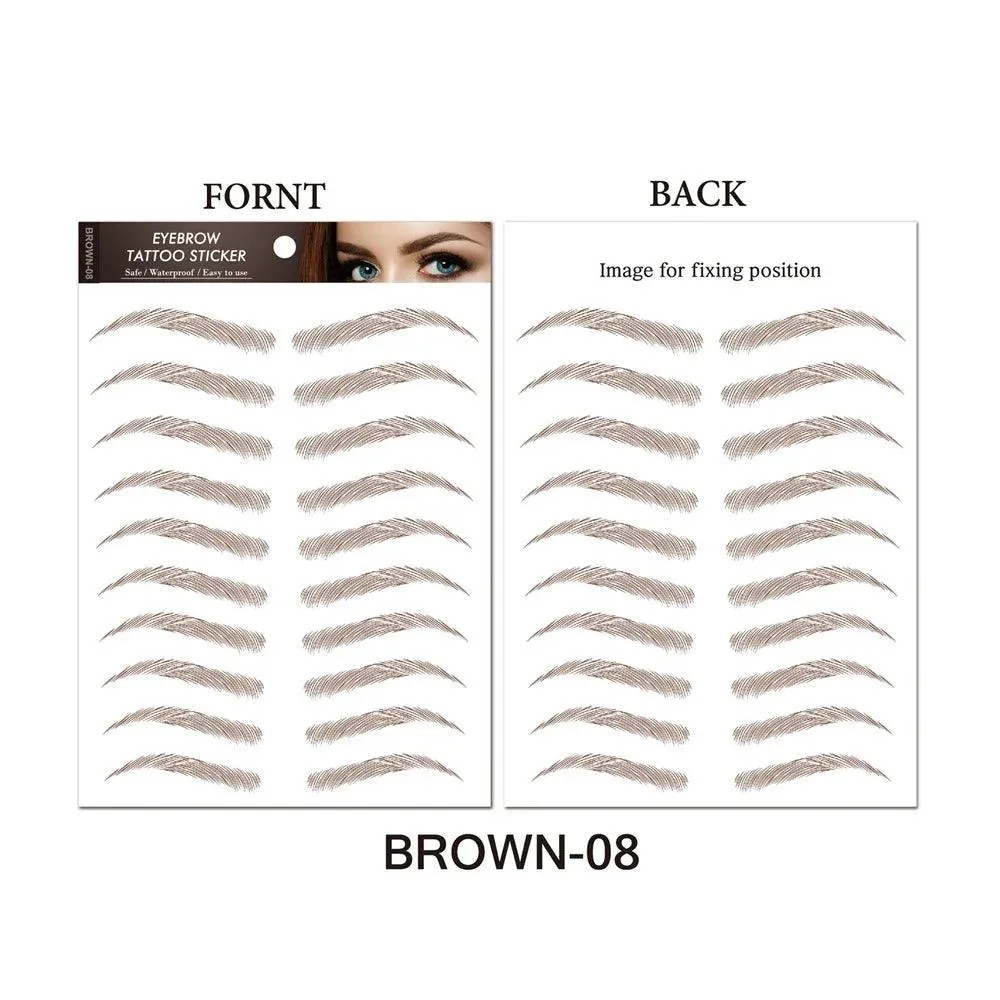 Authentic 4D Hair Eyebrows: Waterproof Tattoo Stickers for Natural Beauty
