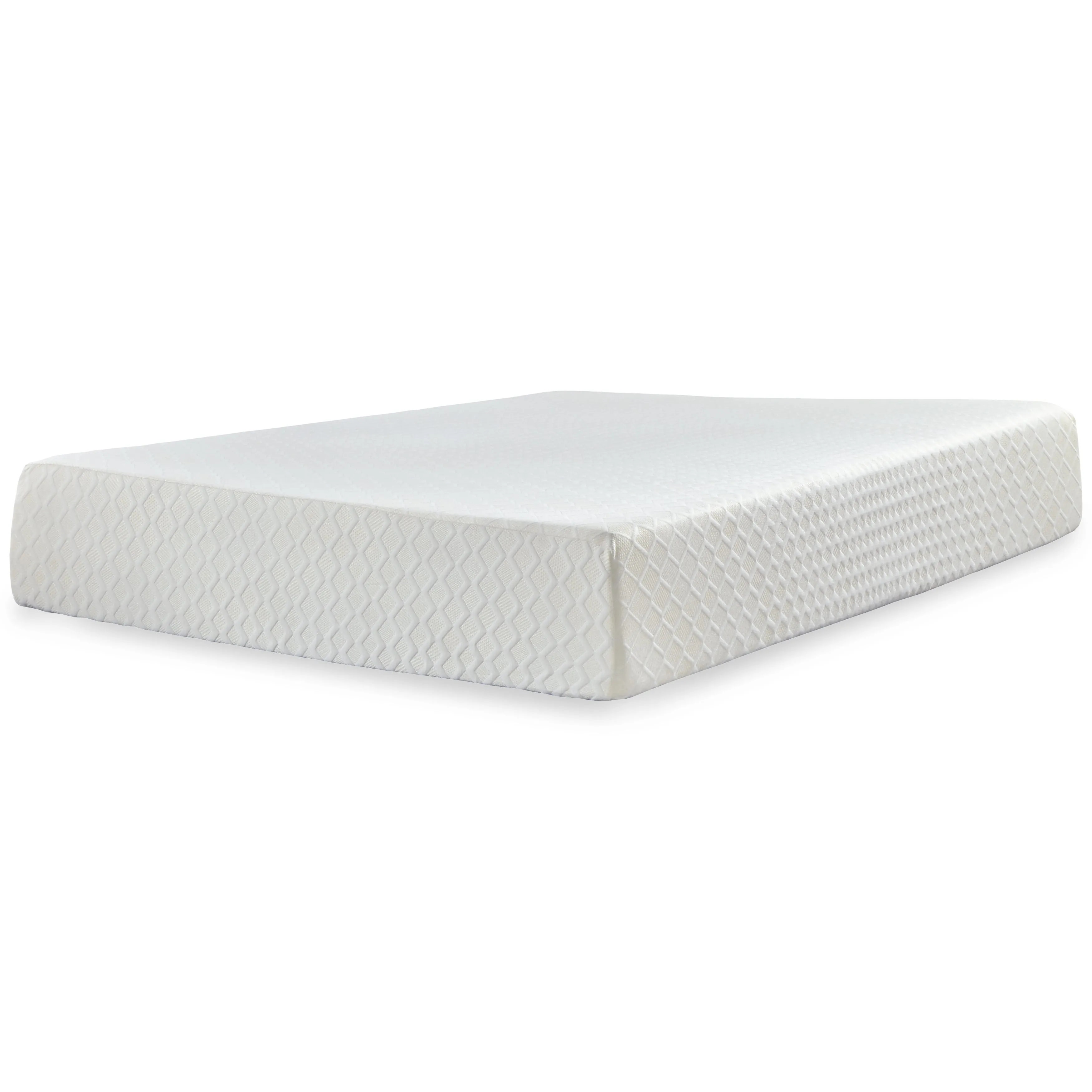 Chime 12 Inch Memory Foam Mattress with Foundation in White