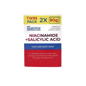 Dr. Sensitive Niacinamide   Salicylic Acid Face & Body Soap (90gmx2)