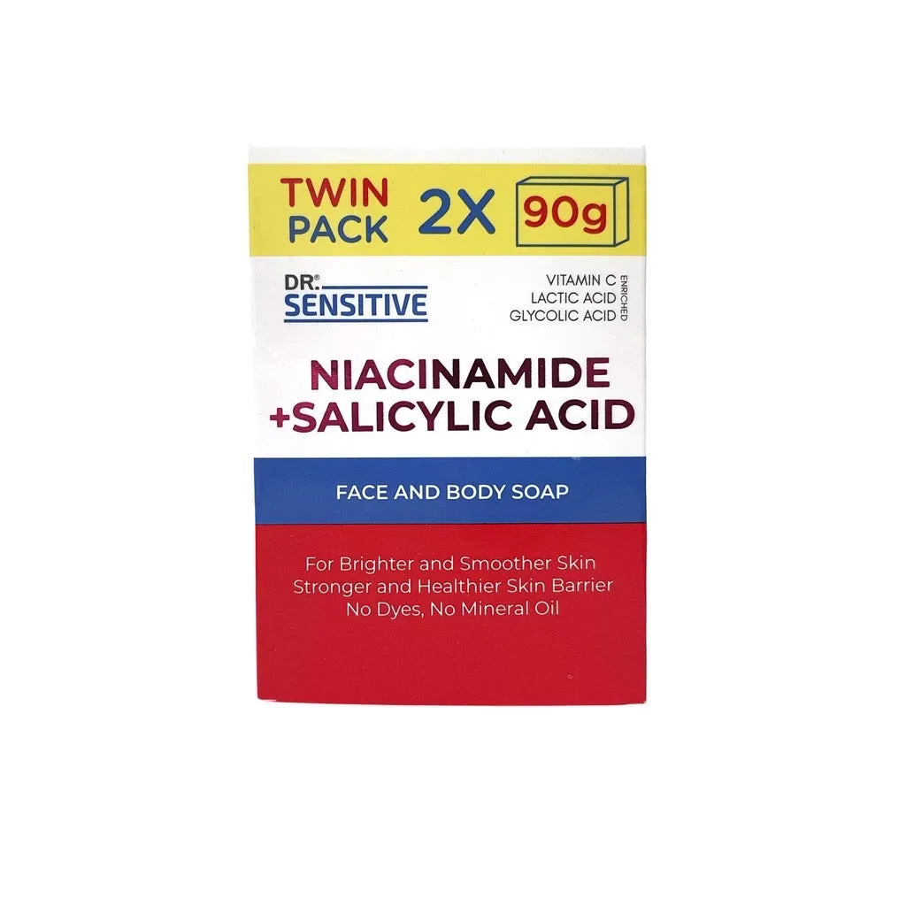 Dr. Sensitive Niacinamide   Salicylic Acid Face & Body Soap (90gmx2)