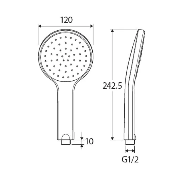 Fienza Kaya Handheld Shower Head Urban Brass