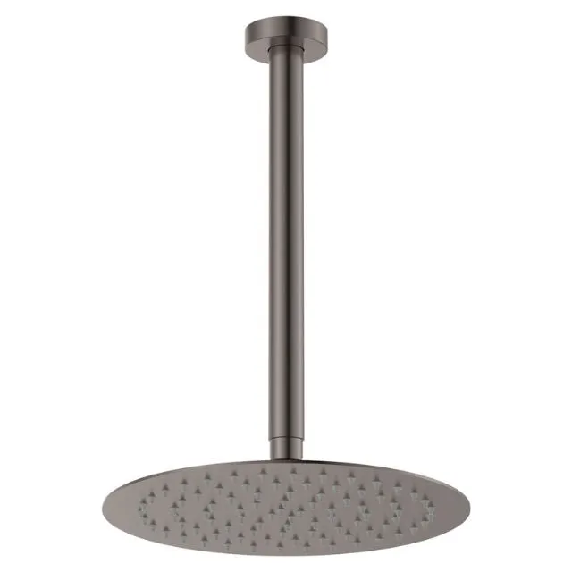 Fienza Kaya Shower Ceiling Dropper Set Gun Metal