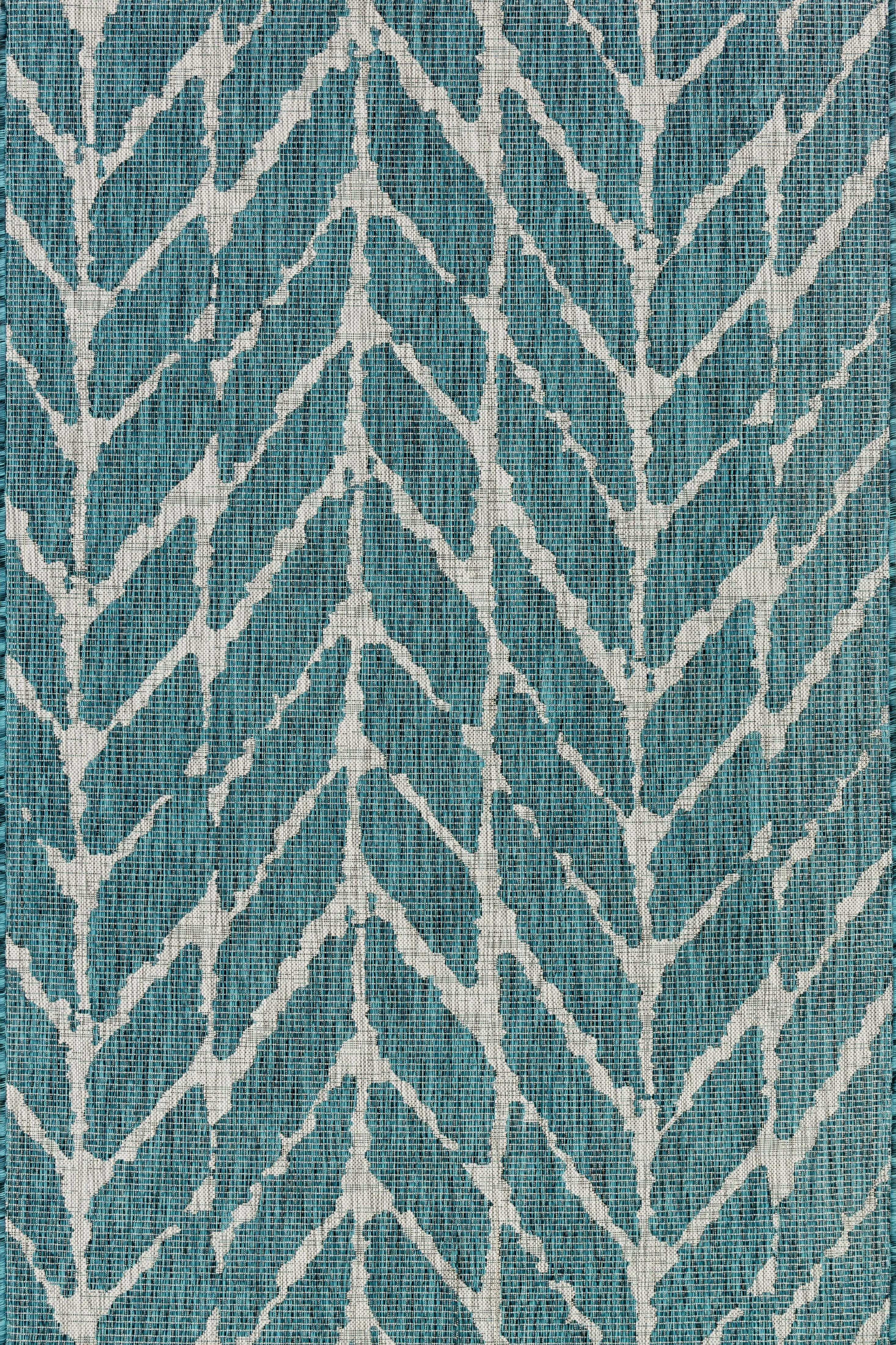 Isle Rug in Teal & Grey
