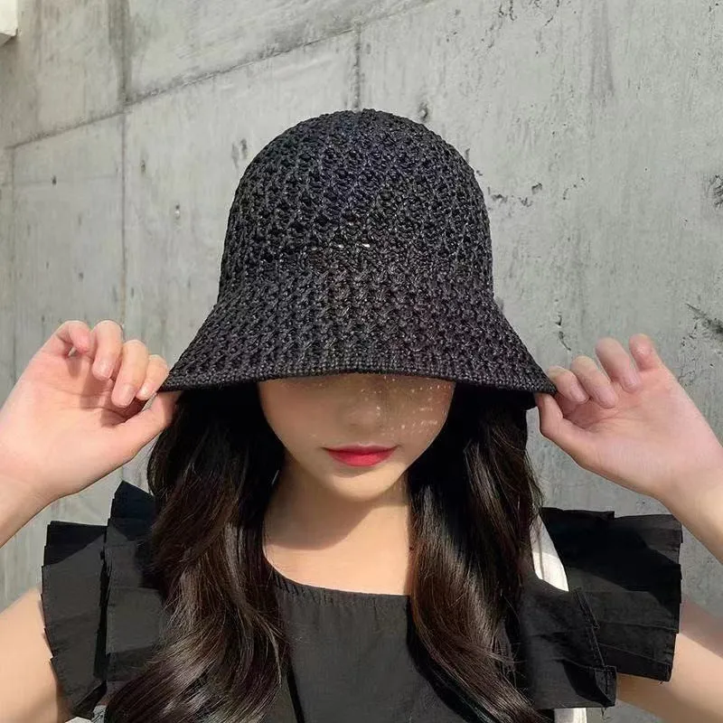 Knitted Hollow Dome  Sun Protection Women's Hat