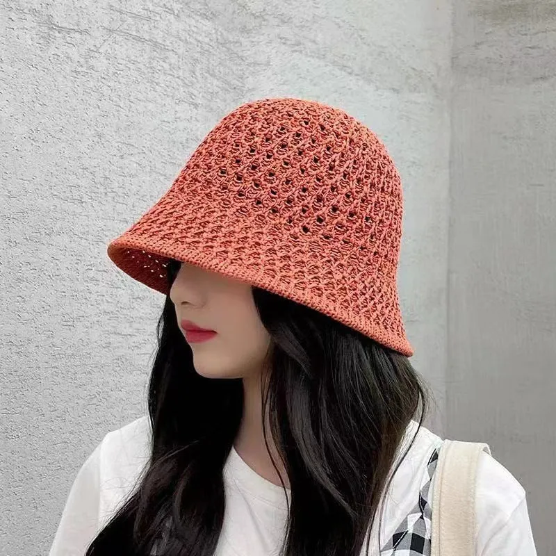 Knitted Hollow Dome  Sun Protection Women's Hat