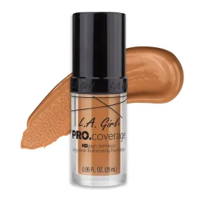 L.A. GIRL - Pro Coverage Illuminating Foundation Tan - 0.95 fl. oz. (28 ml)