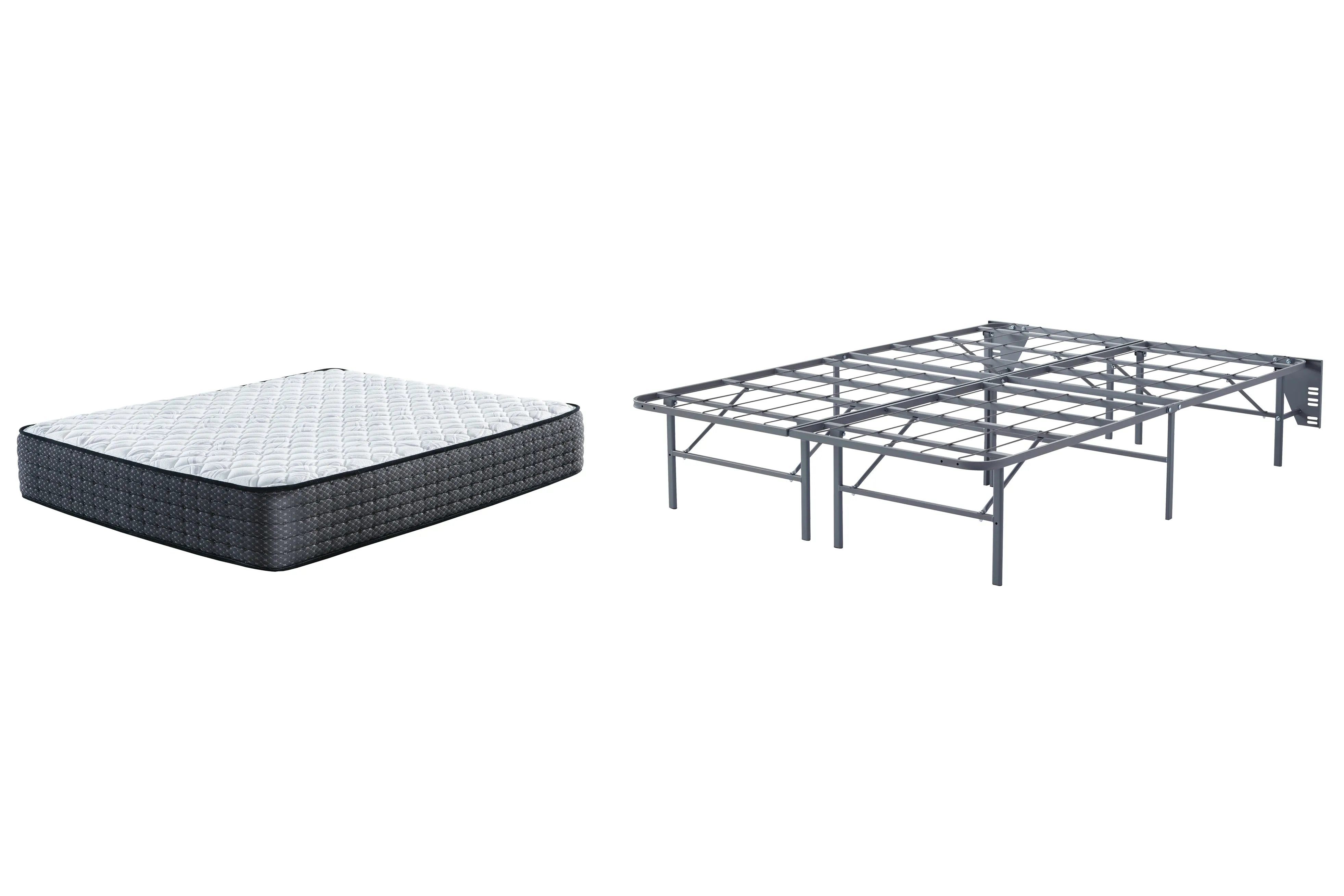 Limited Edition Firm Mattress with Foundation in White
