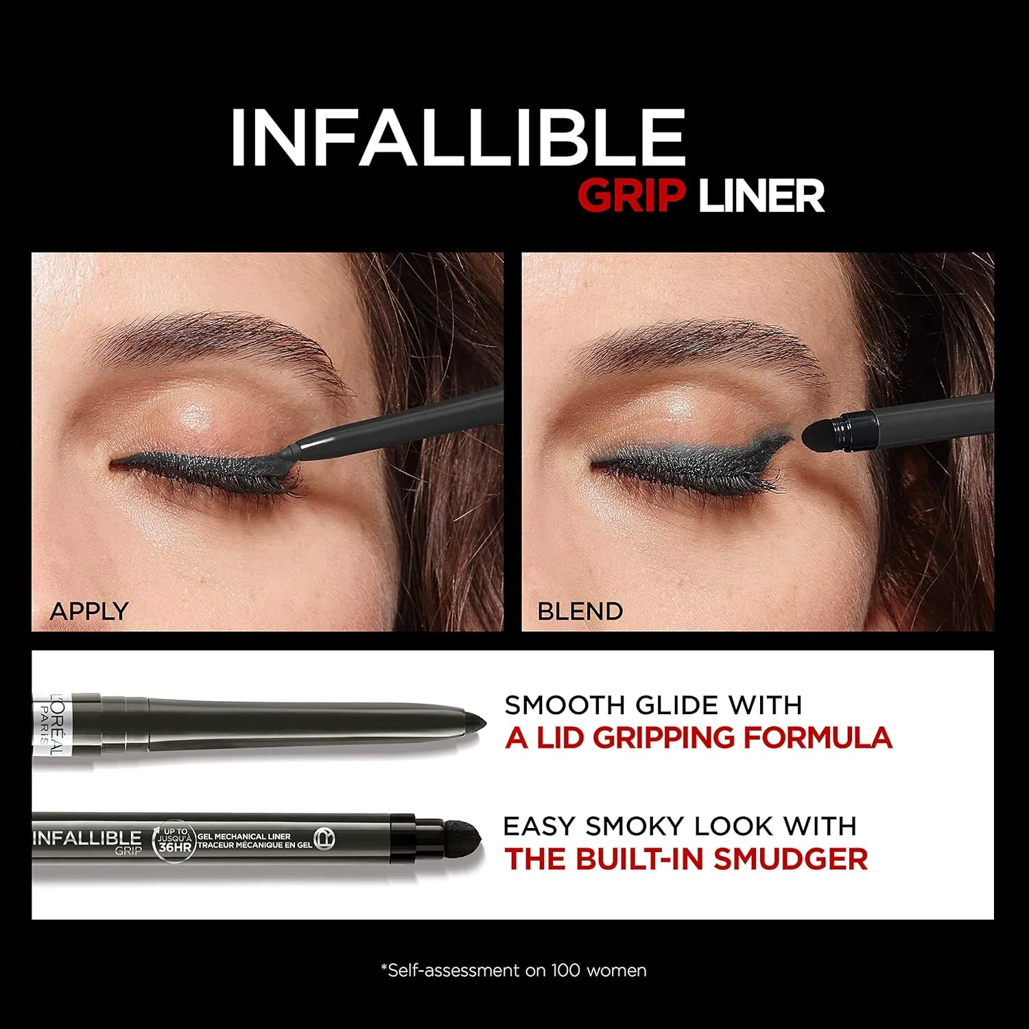 L'Oreal Paris Infallible Grip Gel Mechanical Up To 36HRs  Eyeliner,