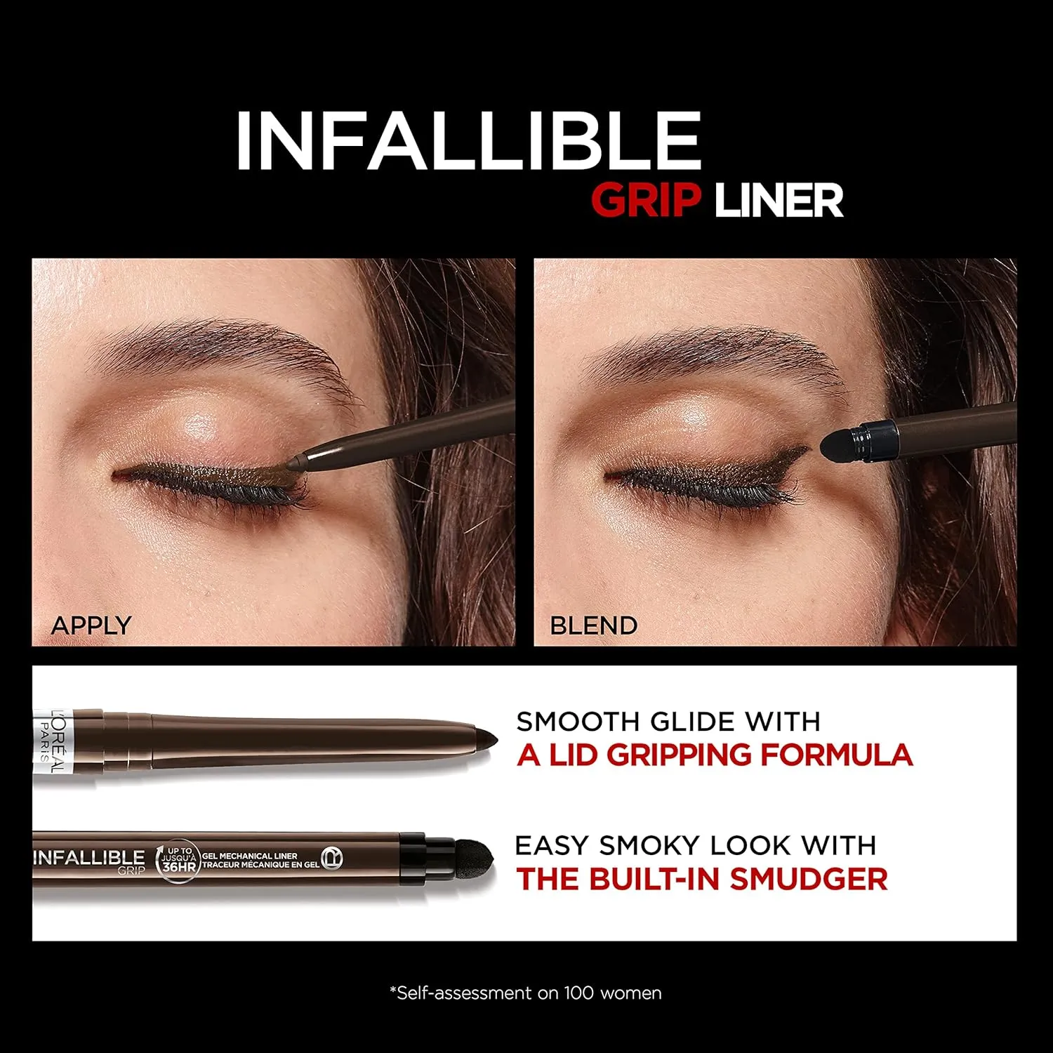 L'Oreal Paris Infallible Grip Gel Mechanical Up To 36HRs  Eyeliner,