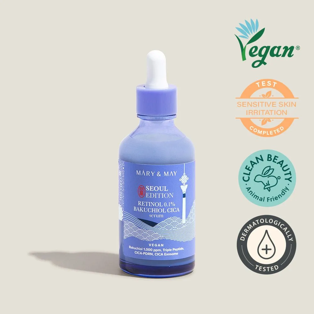 Mary&May Seoul Edition Retinol 0.1% Bakuchiol Cica Serum 80ml