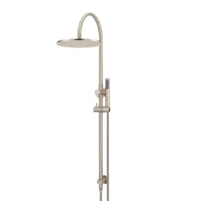 Meir Gooseneck Shower Set with 300mm rose, Single-Function Hand Shower Champagne