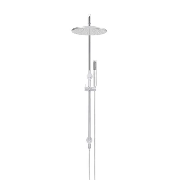 Meir Round Combination Shower Rail 300mm Rose & Hand Shower - Chrome