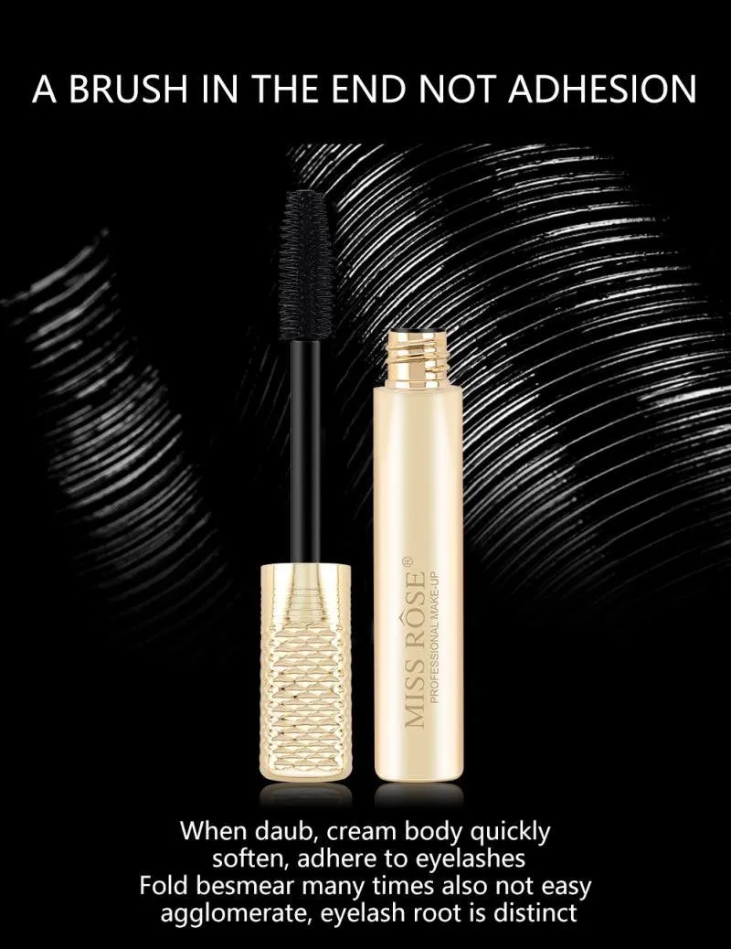 Miss Rose 4D Silk Black Mascara (Gold)