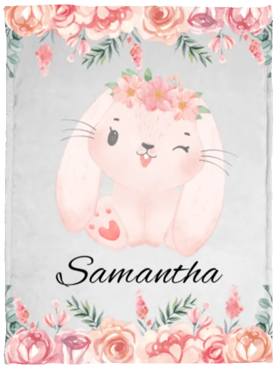 Personalized Baby Animal Fleece Blanket