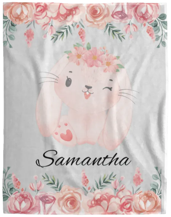 Personalized Baby Animal Fleece Blanket