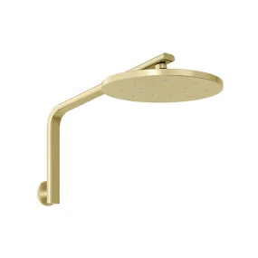 Phoenix Tapware Oxley High-Rise Shower Arm & Rose Brushed Gold