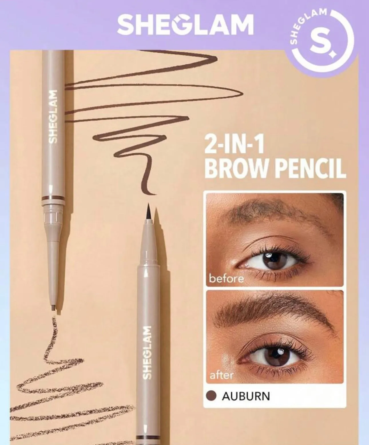 SHEGLAM Brows On Demand 2-In-1 Brow Pencil