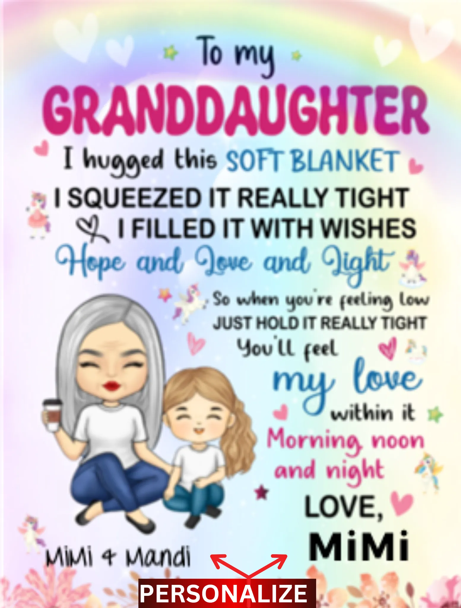 To My Granddaughter (Personalize)