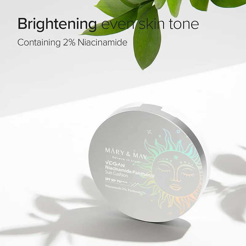 Vegan Niacinamide Panthenol Sun Cushion SPF50  PA    
