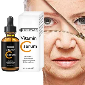Vitamin C facial serum brightens skin spots hyaluronic acid facial essence skin care